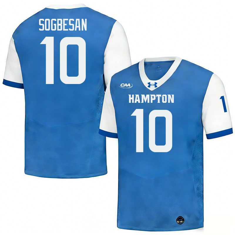 Hampton Pirates #10 Korede Sogbesan College Football Jerseys,Uniforms-Blue Hampton Pirates #10 Korede Sogbesan College Football Jerseys,Uniforms-Blue